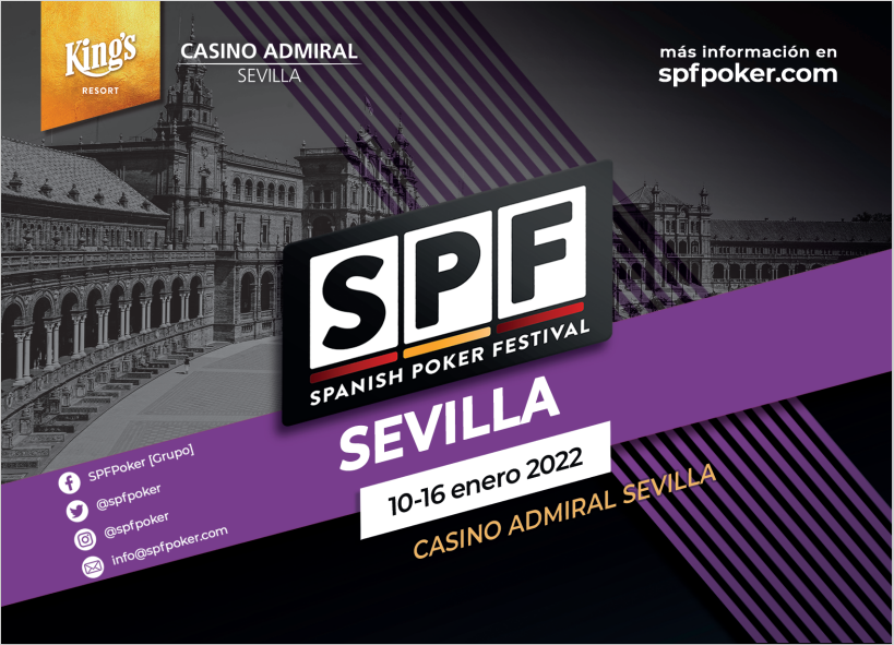 SPFpoker's tweet photo. 📢BREAKING NEWS‼️

La primera parada de 2⃣0⃣2⃣2⃣ será en @CasinoAdmiralSV 🥳🥳🥳

🗓️La etapa se disputará del 10 al 16 de enero.

#SPFPoker #SPFSevilla https://t.co/B2gQEbuoNp