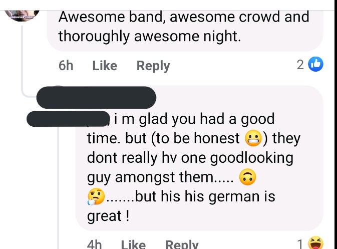 A recent glowing review 😂😂😂