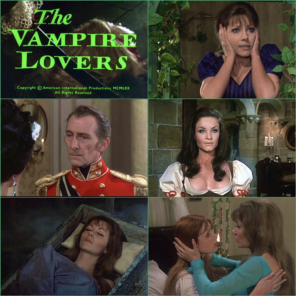 “THE VAMPIRE LOVERS” (1970) dir. Roy Ward Baker

#HammerFilms

#IngridPitt
#PeterCushing
#KateOMara
#MadelineSmith

🎬#FilmTwitter🎥