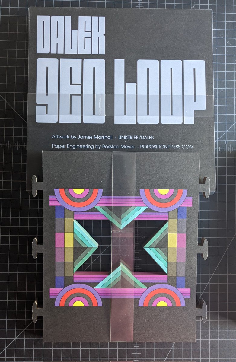 poposition's tweet photo. Assembly of the @DALEKSPACEMONKY Geo Loop Tunnel Books starts tomorrow! Pre-orders will be sent out asap.
Includes an AR Spacemonkey animation too!
Order a copy here: https://t.co/0fuTVZcQiM
#dalek #geometricart #tunnelbook #handassembled #3dart #physical #artprint #popup https://t.co/CsiXGpri93