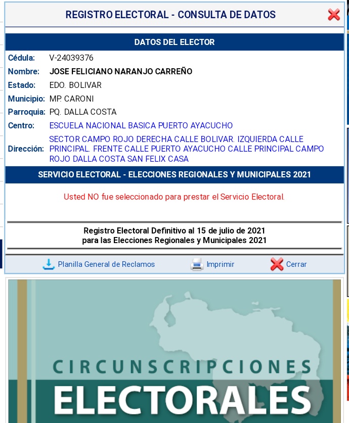 JoseFNaranjoC's tweet photo. Sres de @cneesvzla hoy fui a ejercer mi derecho al voto y no fui a votar porque la maquina capta huella indica que mi cédula no existe, y me parece esto horrendo ya que he votado desde el año 2012 uds me pueden explicar esta guarandinga este abuso
#YoQuieroVotar https://t.co/zdFuSM3Lqx
