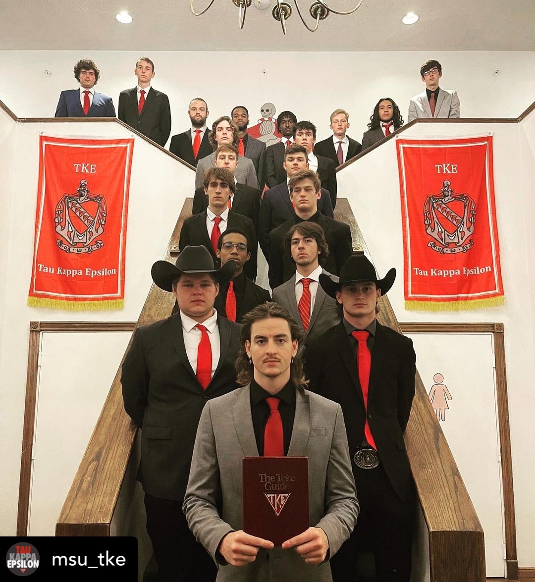TKE_Fraternity's tweet image. #TKERegram by @msu_tke: "Congratulations Alpha Delta class!! We look forward to the growth and achievements you all have yet to make. Be proud, you’ve earned it! #BeBetterMen #AlphaDelta"