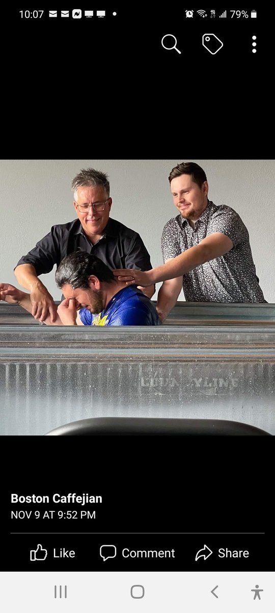 caffejian's tweet photo. My precious son getting baptized https://t.co/Ficigv9TyZ