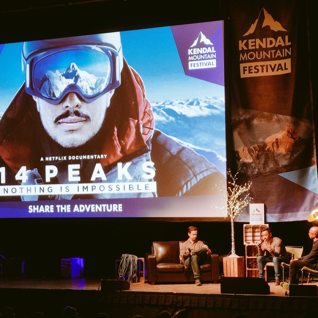 Sarisher_Mann's tweet photo. Epic time @kendalmountain this week. Highlights include premiere of our #Greenland @GROUNDTRUTHGear Exped film, @nimsdai incredible tenacity, @icelandrichard on #sustainablebusiness leadership & a sunrise hike in @lakedistrictnpa this morning. #ExploreProtect https://t.co/EyD65eCBr3