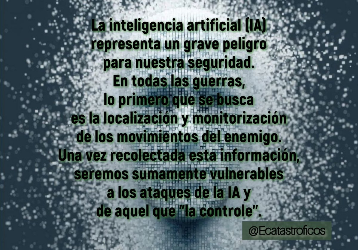 ECatastroficos's tweet image. #inteligenciaartificial #controldelapoblación #códigoQR 
instagram.com/eventoscatastr…