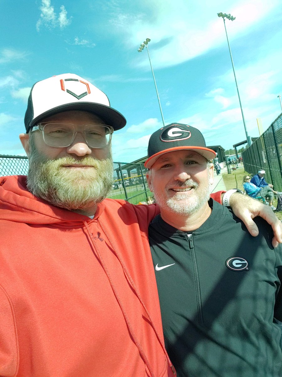 Jay takes a moment to Pose with Georgia’s Head coach Tony Baldwin