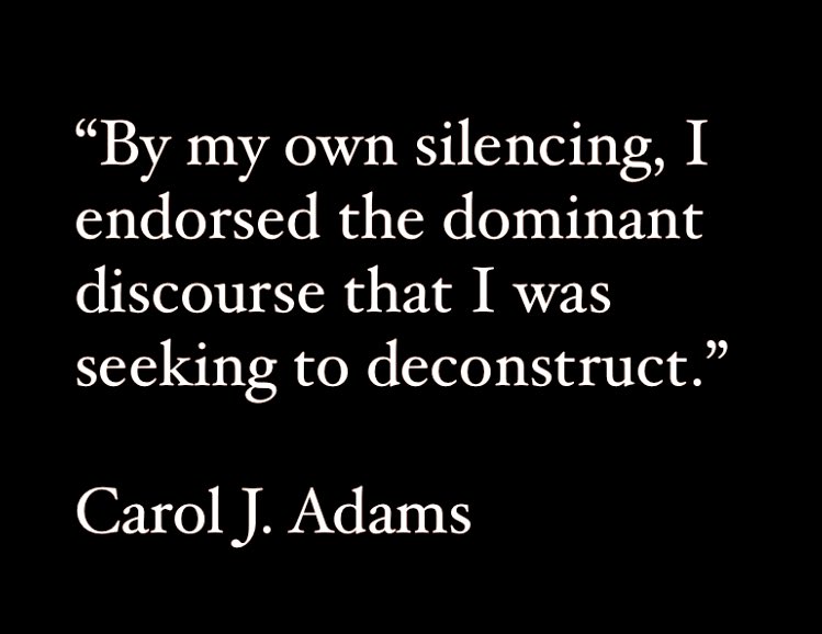 Malena_Ramirez8's tweet photo. El silencio y la indiferencia matan. Usa tu voz. Elige opciones que respeten otras vidas.#haztevegan @_CarolJAdams #thesexualpoliticsofmeat #liberacionanimal #antiespecismo https://t.co/KEiFgswWPC