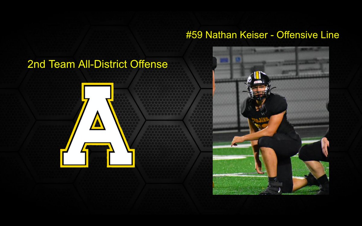 ATLTrojanFB's tweet photo. Congrats Nate! 2nd Team All District https://t.co/ymMtB0RayT