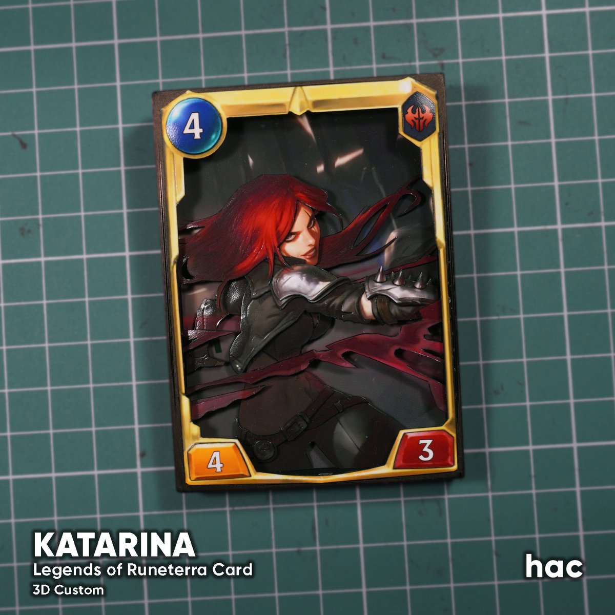 HAC_custom's tweet photo. ๐ช KATARINA๐ช
Legends of Runeterra Card | 3D Custom
#HACcustom #LegendsofRuneterra #LegendsofRuneterraDecks #LORDecks #LOLFanArt #RiotGames #LOLSkins #LeagueOfLegends #Arcane #Viktor #Jinx #Vi #Swain #Ekko #LeagueOfLegendsFanArt #Noxus #Katarina
#LeagueOfLegendsSkin #Noxus #Jayce https://t.co/a27g5WeL0i