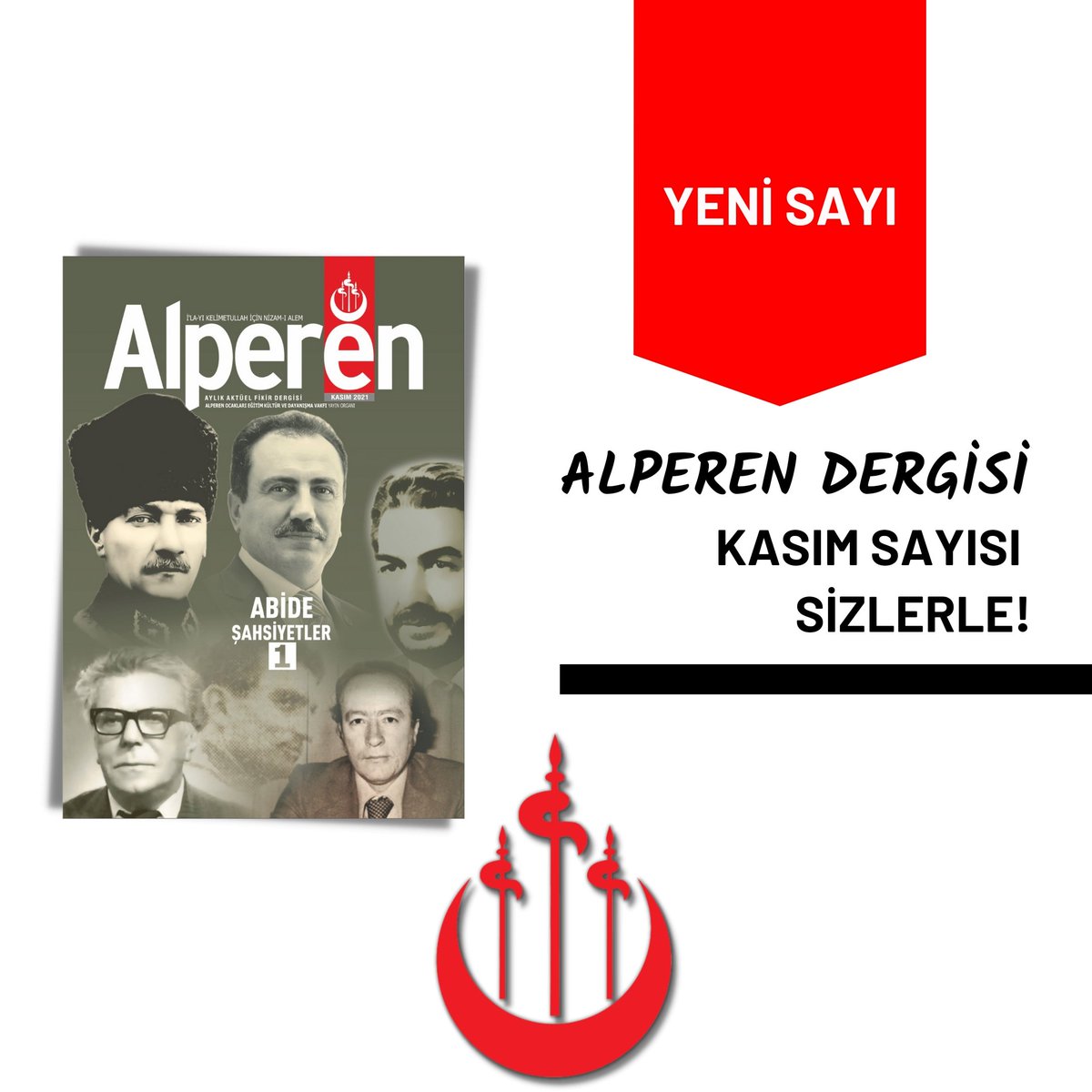 alperendergi's tweet photo. Alperen Dergisi Kasım “Abide Şahsiyetlermiz 1” dosya konulu özel sayısı ile sizlerle...

Dergimizi temin isteyenler için;

iletişim: 0545 382 33 70

#AlperenDergisi #AlperenOcakları #AlperenOcaklarıVakfı #Dergi https://t.co/0KGyLQvKdT