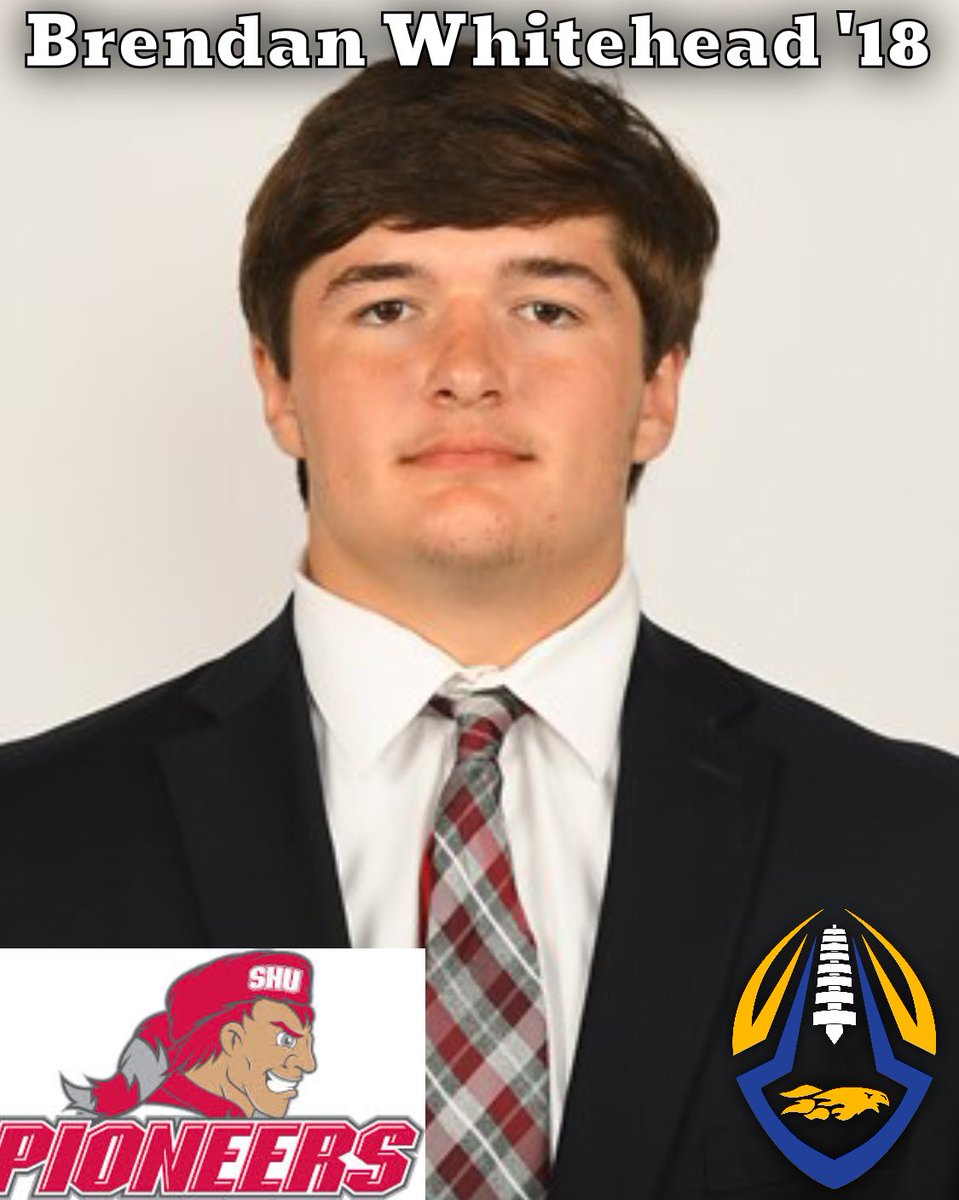 Kellenberg Firebird Football (@kmhsfootball) on Twitter photo Brendan Whitehead ‘18 went off yesterday in his final regular season game for <a href="/SHU__Football/">Sacred Heart Football</a>
7 Total Tackles
4 Solo
1 Sack
1 Tackle for Loss
#FirebirdFootball Brendan Whitehead ‘18 went off yesterday in his final regular season game for <a href="/SHU__Football/">Sacred Heart Football</a>
7 Total Tackles
4 Solo
1 Sack
1 Tackle for Loss
#FirebirdFootball