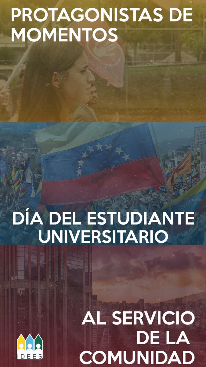 IdeesUCAB's tweet photo. Hoy 21 de Noviembre celebramos el #DíadelEstudianteUniversitario.

Que nuestra formación que recibimos como estudiantes, sirva para propiciar un cambio al servicio de la comunidad, de nuestra localidad y de nuestro país 🇻🇪

#UCAB #IDEES https://t.co/LbfN51OmCT
