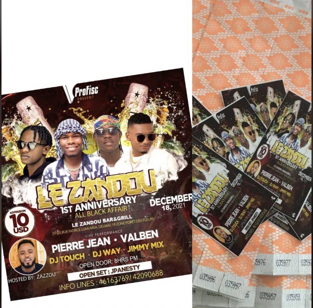 Valben_Music's tweet photo. Tickets yo disponib ! Ekrim pouw pran paw la 🔥🔥🔥🔥 #djtouch #pierrejean #valben #djway https://t.co/f4W6k7PUPV
