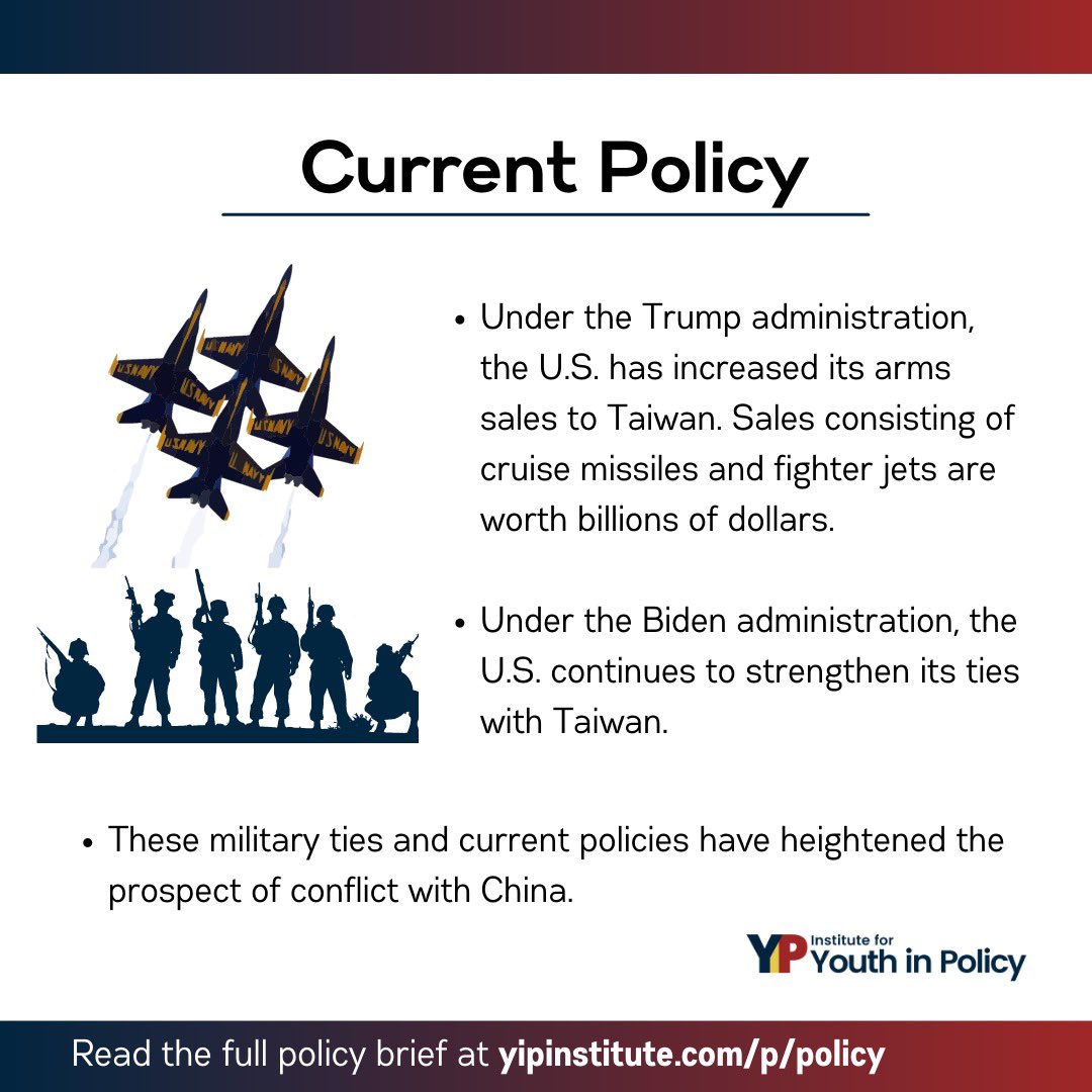 yipinstitute's tweet photo. Our first set of policy briefs: U.S. Role in China-Taiwan Conflict.

Read more about it at https://t.co/bwkJyuPJSh!

#policy #China #Taiwan #USA https://t.co/piyVO1fi3q