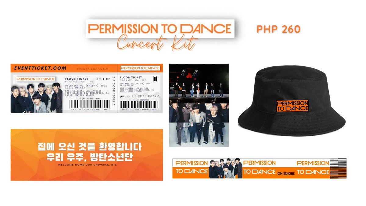armyrizalph's tweet photo. ‼️PTD LA STAGE - Concert Kit ‼️

For only ₱260.00

✅ Bucket Hat w/ Embroidered Logo
✅ Concert Ticket
✅ Wrist Band 
✅ Banner
✅ 3pcs Postcard
✅ Online Private Streaming (GMEET)

Fill up this Form:
🔗https://t.co/bzUaTt6xYM

til Nov30🔥

Grab urs now! 💜💜
#PTD_ON_STAGE_LA https://t.co/mOvHiyXKAk