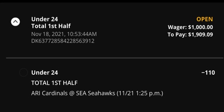 OddsJam's tweet photo. $100 Giveaway, Must Retweet.

$100 Paypal'd to 1 winner if this hits.

+EV Bet from @RandallKBets, found on https://t.co/xdb3jLcfeK

After betting $5,000,000 on Wynn, here's what the data shows about their rewards program ➡️ https://t.co/yU1Y2HJX0r

#DraftKings #AZvsSEA #NFLPicks https://t.co/bLuuYrLwID