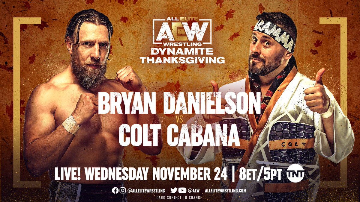 Danielson vs Cabana AEW Dynamite Thanksgiving