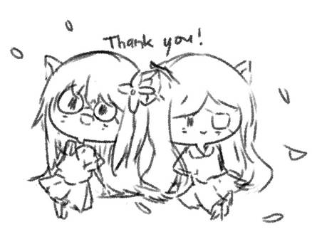 cowfee_chan's tweet photo. Look how cute the amazing @yurokuu made @Taidako and I 😭🙏🤍 Their art is beautiful and they are so very kind.. they even included a cute doodle as a gift ;-; Thank you so much for everything!! https://t.co/VRqt8c77M5