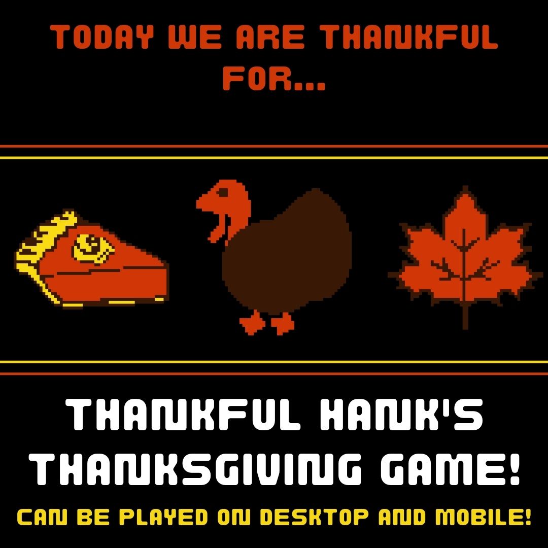 ThanksG_Aware's tweet photo. Thankful Hank's #Thanksgiving browser game is complete! Visit https://t.co/V0Sp7tq8Cq to play 🐈 🎮 https://t.co/SVvsxgXJVg