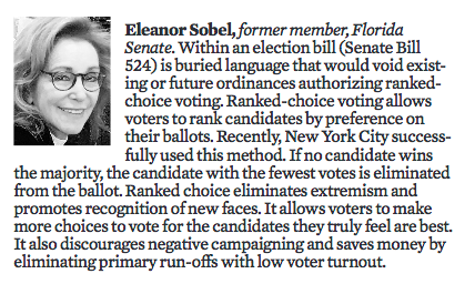 Today's @sunsentinel 100. It is important to read the bill to see what dangers are included. #SF100