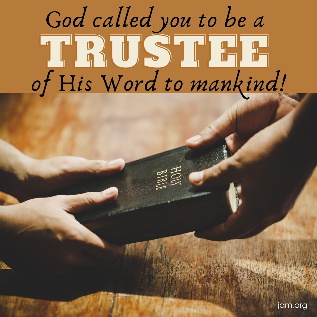jesse_duplantis's tweet photo. God called you to be a TRUSTEE of His Word to mankind!
#jdm #totaljdm #jesseduplantis #GodsWord https://t.co/V5Z6fOC6MO