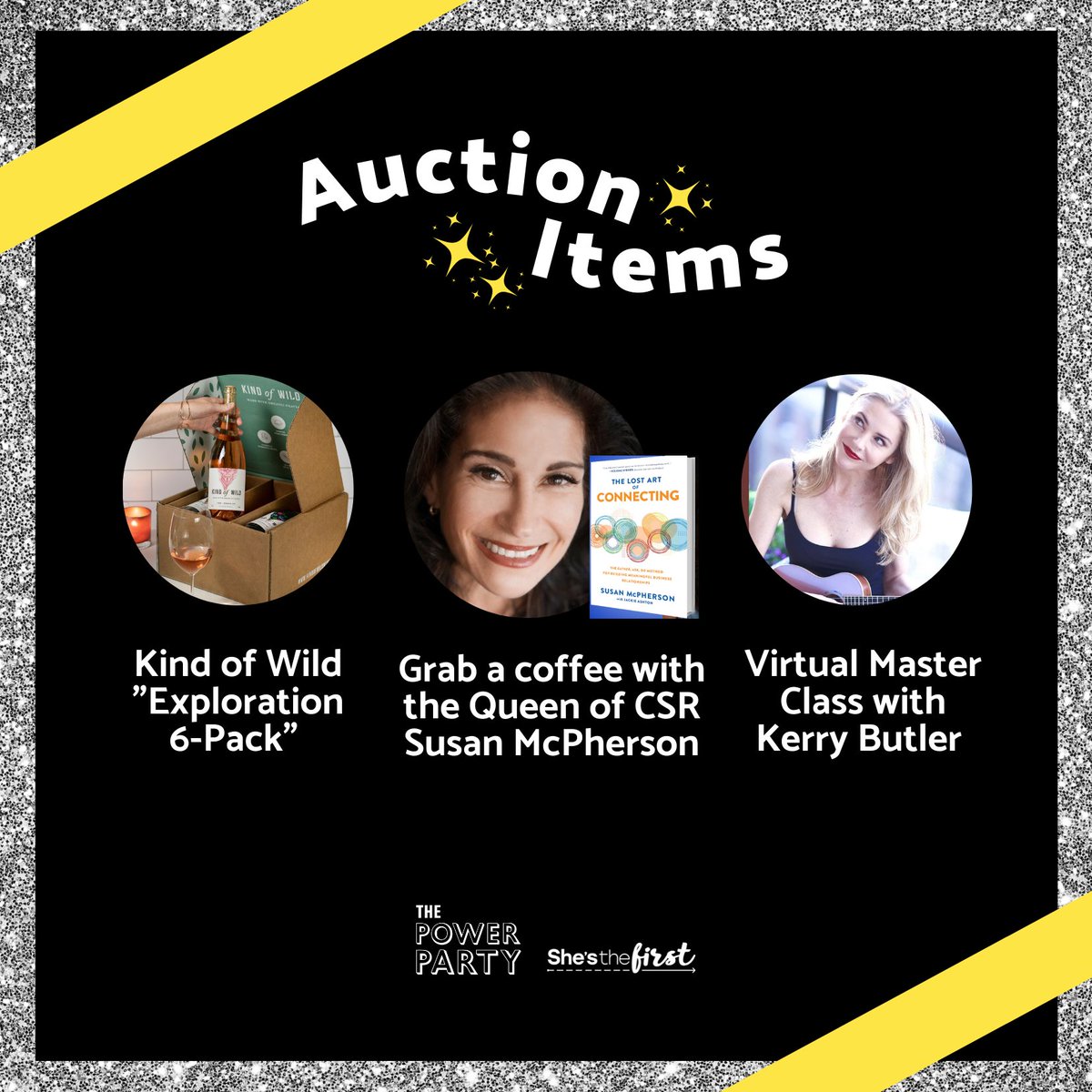 shesthefirst's tweet photo. It's not too late to bid on an auction item from #STFPowerParty! Help us reach our fundraising goal and reward yourself with something special for donating to STF. Our silent auction ends on #GivingTuesday, November 30th. See details and bid at https://t.co/o0kLOuhvTm ✨ https://t.co/ZVu5vlRA2P