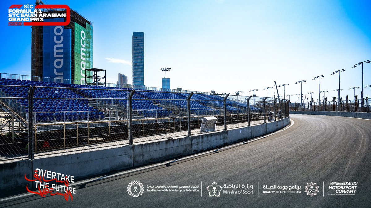 farooi's tweet photo. صور اليوم من #حلبة_كورنيش_جدة والتي سوف تستضيف جائزة السعودية الكبرى لسباق الفورميلا 1 🏎 https://t.co/leqyrIrIs6