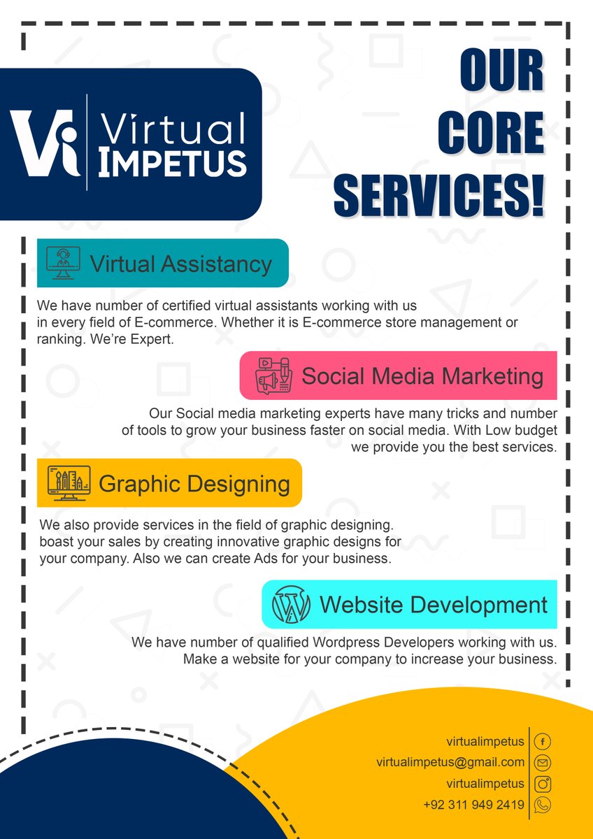 VirtualImpetus's tweet image. #virtualimpetus #ecommerceserviceprovider #sellerregistration #onlinemarketplaces #ecommercecatalogue #productcatalog #sellproductsonline #navrangiecommerce #entrepreneur #marketingtips  #logos #digitalmarketing #business #instagram #posterdesign #poster #socialmedia #sketch