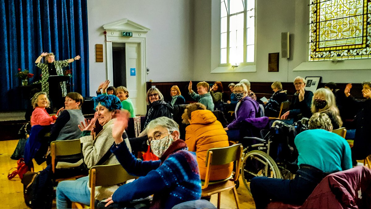 Great afternoon's rehearsal for our #HullabaYule winter gig. Join us on Mon 13th December at St George's Church with special guest @lianecarroll for a mighty musical collaboration. Tickets available from hullabayule.bpt.me visit hullabalooquire.org for more info.
