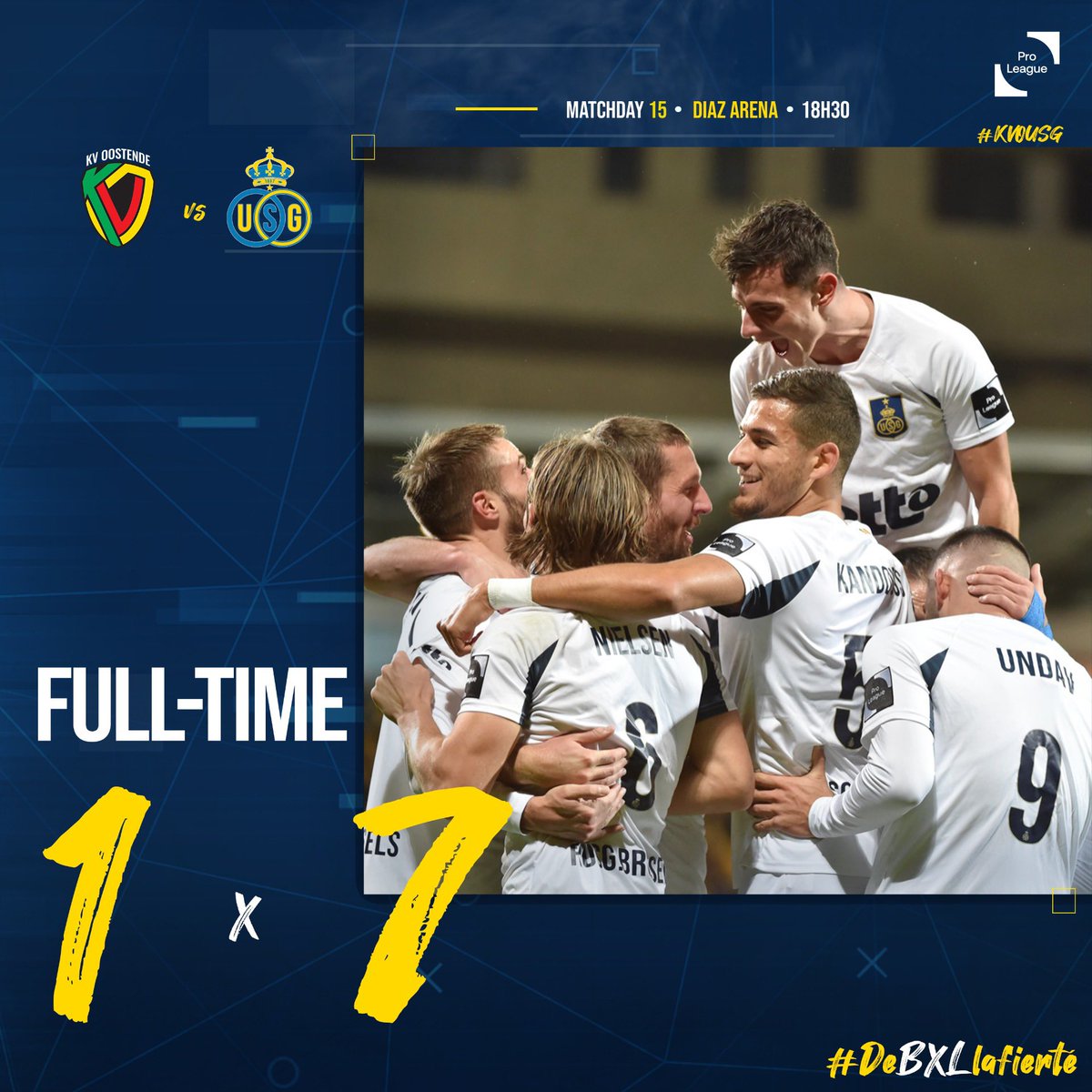 UnionStGilloise's tweet photo. 🔥 Quel match de fou ! Quelle Union, quelle équipe !!! https://t.co/GZQKK9QVT0