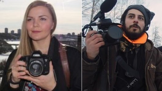 PBIcanada's tweet photo. We are helping to draw the international community's attention to the arrest of two Canadian journalists - @photobracken and @M_Tol - covering the Wet'suwet'en land defence struggle against the Coastal GasLink pipeline. They appear in court on Monday. https://t.co/5NrhhnHrll https://t.co/32um7OvnPy