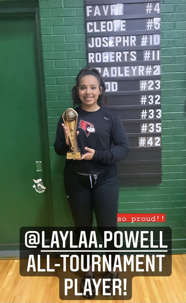 Kimmie_Powell21's tweet photo. Congrats to our girl Layla! She received 🏆All Tournament this weekend in Tyler! Way to work #2! @LaylaPowell9 https://t.co/qRRAuwScGO
