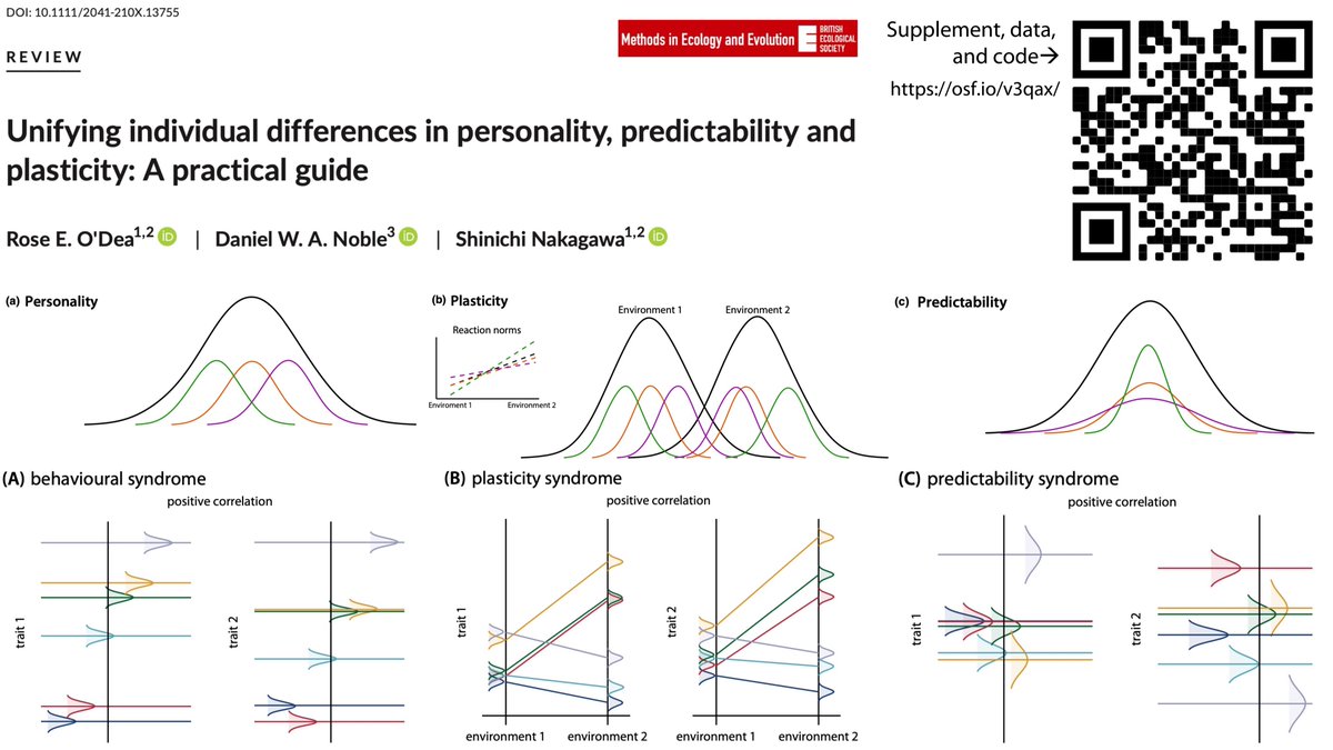 rose_odea's tweet photo. Our guide to mixed models for quantifying individual differences in personality, plasticity, and predictability is now published in @MethodsEcolEvol: https://t.co/OKYANKsKjl

Target audience: animal behaviour grad students

This chapter was the steepest learning curve of my PhD https://t.co/1MLbSZzqRg