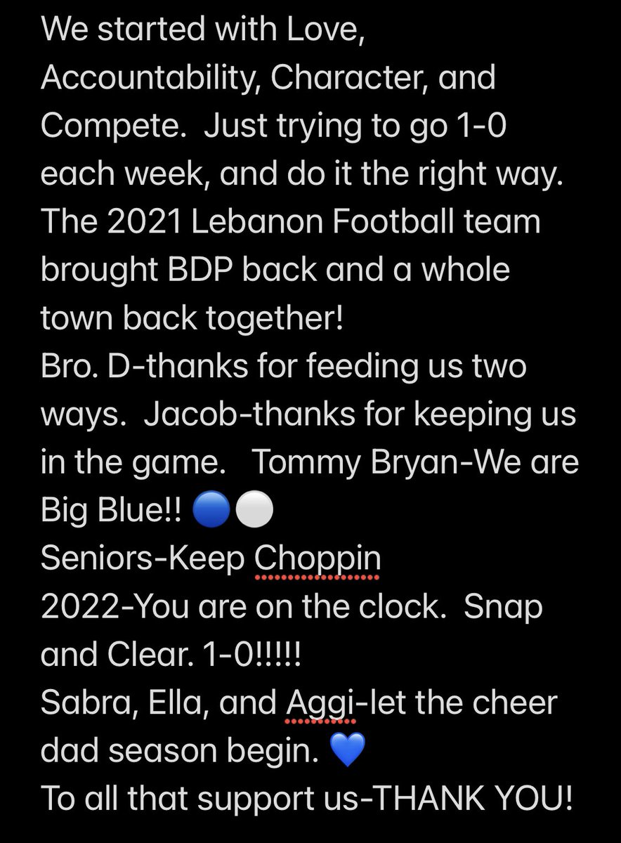 Lebanon Football tweet media