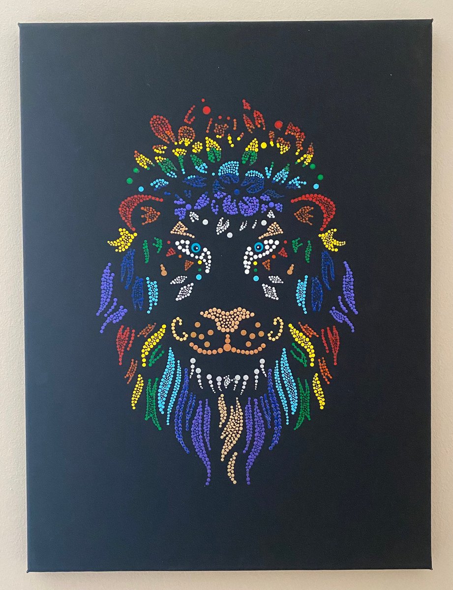 Excited to share this item from my #etsy shop: Rainbow Lion etsy.me/3oOryK7