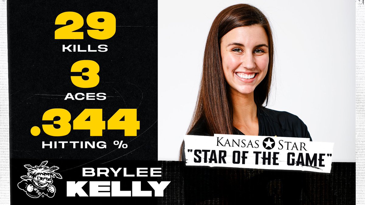 Wichita State Volleyball (@goshockersvb) on Twitter photo We're pleased to inform you that Brylee has done it again.
For the second time this season, <a href="/brylee_kelly/">Brylee Kelly</a> powers up for 29 KILLS! 👏 We're pleased to inform you that Brylee has done it again.
For the second time this season, <a href="/brylee_kelly/">Brylee Kelly</a> powers up for 29 KILLS! 👏