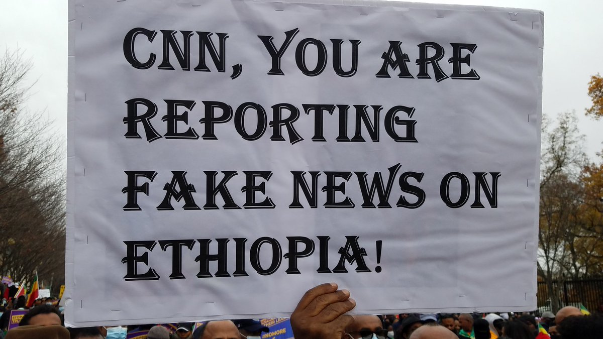 answercoalition's tweet photo. #NoMore means US corporate media misinformation about #Ethiopia too. @CNN @nytimes @Reuters @AP @BBCWorld have spread fear thru false information &amp; created support for US intervention against a democratically-elected president https://t.co/KlwDzR8ZbZ