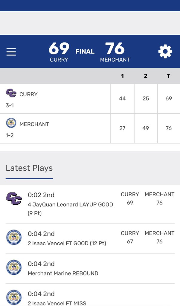USMMA_Athletics's tweet photo. MBB FINAL: @usmma_mbb 76 - Curry College 69!! Great win, men!! #d3hoops #SkylineMBB https://t.co/6hJ6dr1uTq