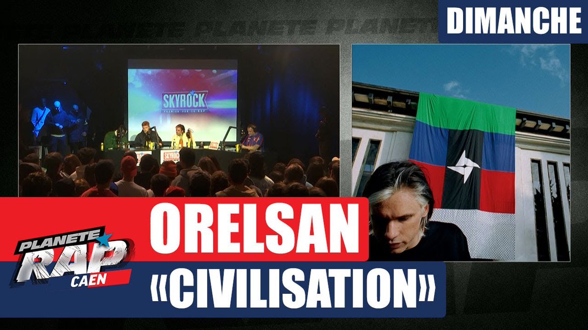 Planete_Rap's tweet photo. ⏯ Le replay du Planète Rap d'@Orel_san au @CargoCaen est dispo ! #OrelsanSurSkyrock 

👉https://t.co/rvuaJM1flj https://t.co/3gTA9fPPQj