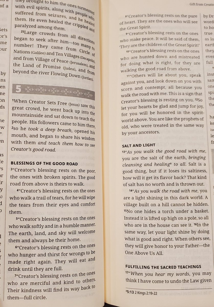 OctavioEsqueda's tweet photo. Creator's Blessings for those who truly follow Christ (The Beatitudes / Las Bienaventuransas) with a new perspective for many of us.
#FirstNationsVersion @ivpacademic https://t.co/lAP50ioqdf