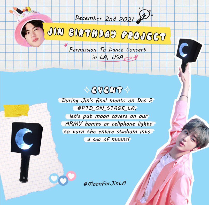Jin Day LA #MoonForJinLA tweet media