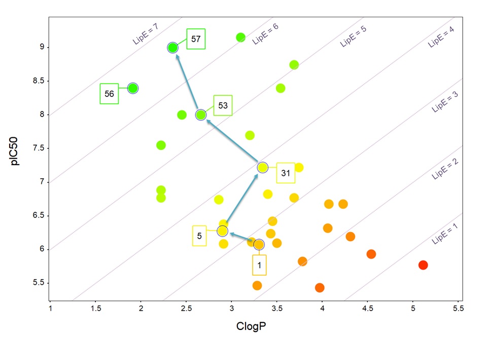 LipE rocks. Happy to report the details on how our LipE driven hit to lead program for PanK produced our initial preclinical lead. 
doi.org/10.1016/j.bmc.…