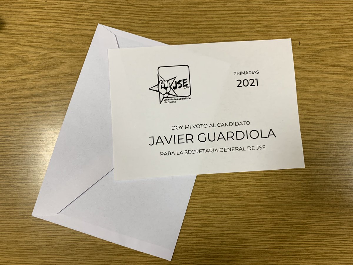 javierfdezi92's tweet photo. 🌹 Desde el máximo respeto hacia tod@s l@s compañer@s en este proceso congresual, hoy he votado 🗳 a la candidatura del compañero
@guardiola_92 para liderar el @JSE_ORG 💪

#YoConJaviGuardiola 🌹
@volveraser__ 
#NuestroMomento https://t.co/OTQZoNNm0o