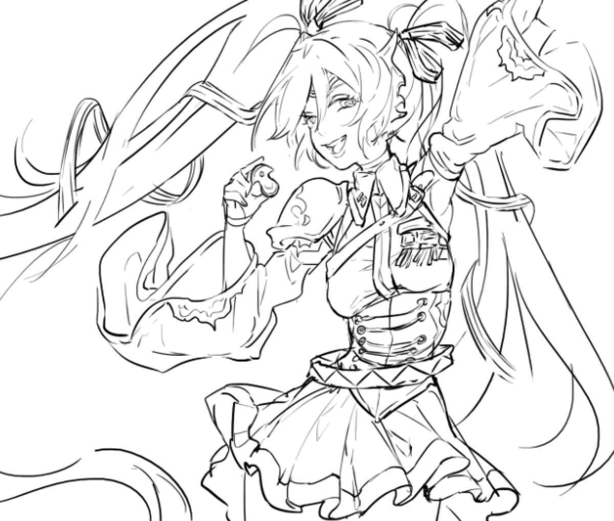 WIP of some rpg miku again 