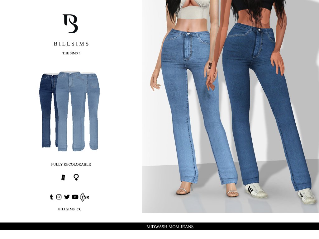 Bill Sims on Twitter: "Midwash Mom Jeans Exclusively on @TheSimsResource! • The Sims 4 - Out https://t.co/hZDDPkUeRd • The Sims Out Now! https://t.co/Lg8QmHLXxn #thesims4 #thesims3 #thesims4cc #thesims3cc https://t.co/F6p1fibJ2g" /