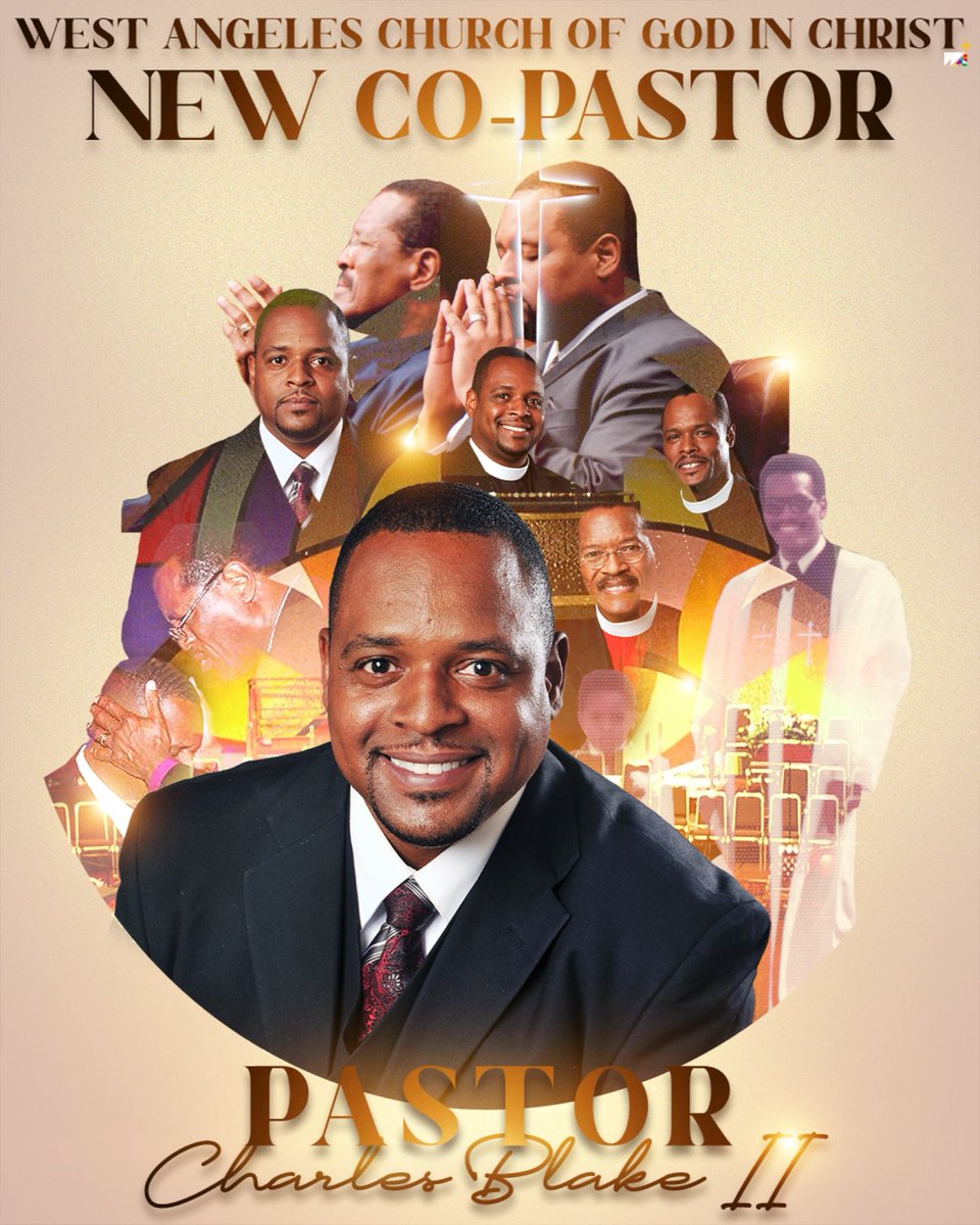 BishopCEBlake's tweet image. Congratulations to Elder Charles Blake II. He’s officially been named as co-pastor of West Angeles Church!
