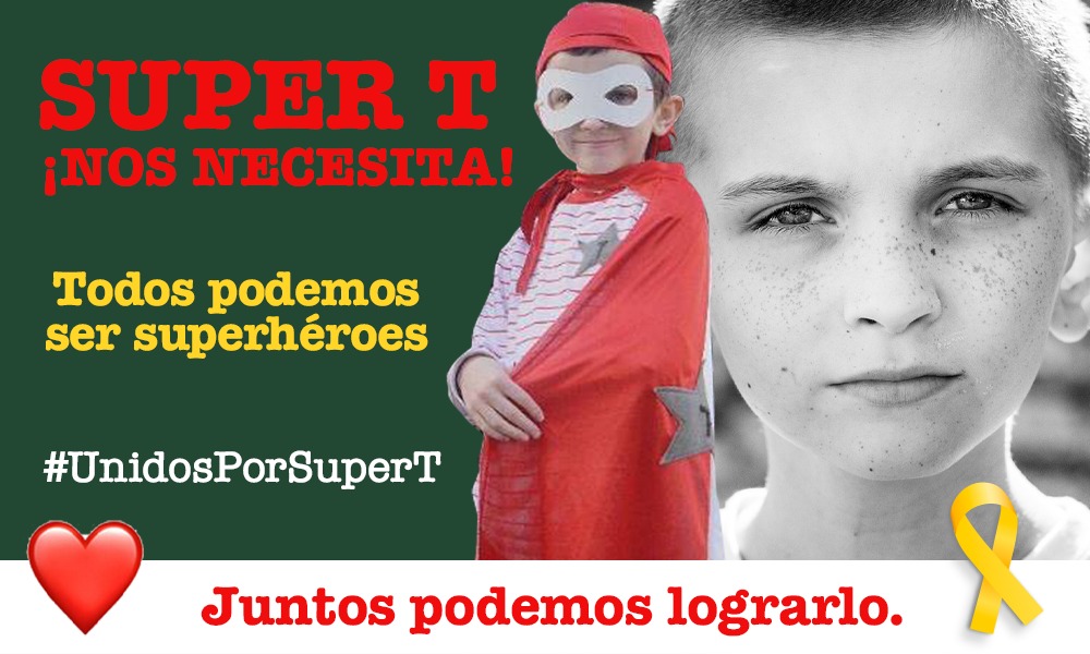 “Todos podemos ser superhéroes”.

Thiago Cornago en su cómic Super T, hoy en las salas de pediatría del Hospital Italiano de Bahía Blanca y el Hospital Italiano de Buenos Aires.

#UnidosPorSuperT