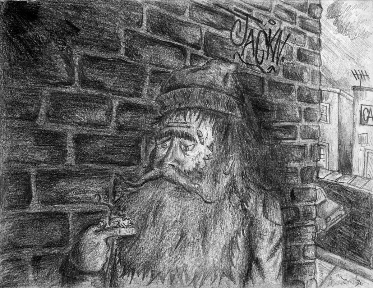 mrdrapak's tweet photo. Jack Natolino, graphite on paper, Fall 2021. Visual Arts 10 at Citadel High. https://t.co/gNCpoKBD2A