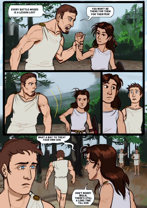 New page of Targon comic 