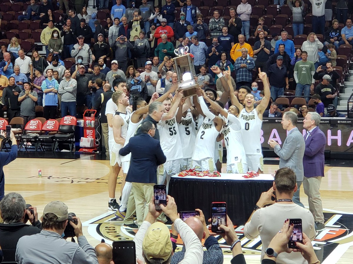 First trophy of the year for @BoilerBall Three more to get this season!